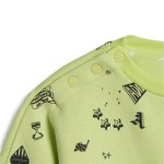 Set Sport pentru Bebeluși Adidas Bluv Q3 Cset Verde deschis