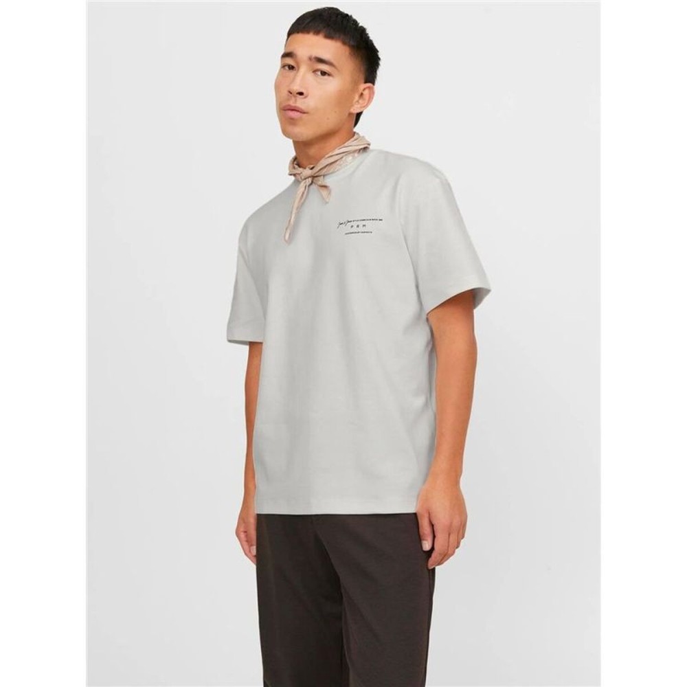 Tricou cu Mânecă Scurtă Bărbați Jack & Jones 12245400-177707 Alb (M)
