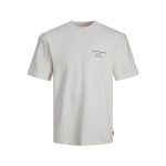 Tricou cu Mânecă Scurtă Bărbați Jack & Jones 12245400-177707 Alb (M)