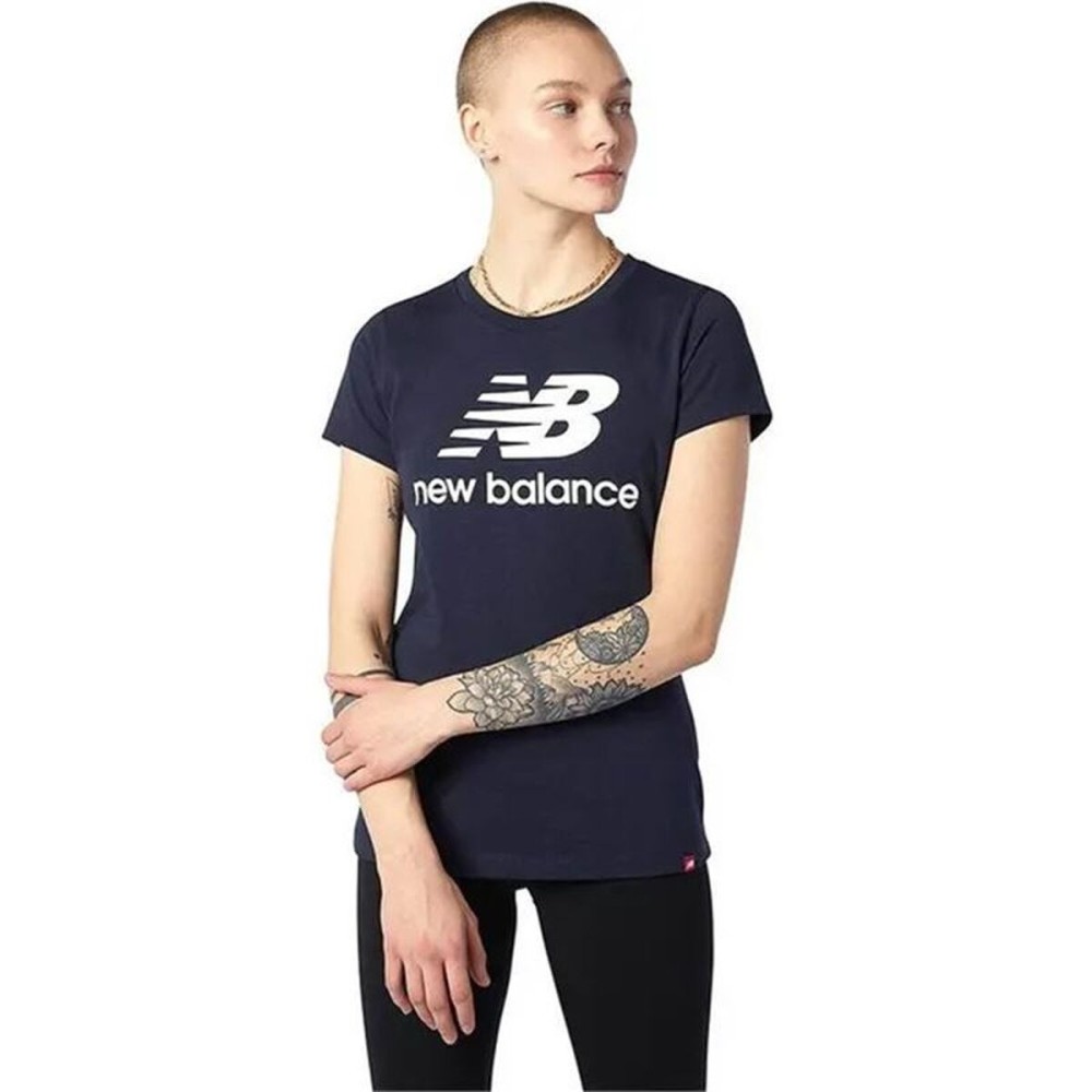 Tricou cu Mânecă Scurtă Femei New Balance WT31546_NNY Albastru (L)