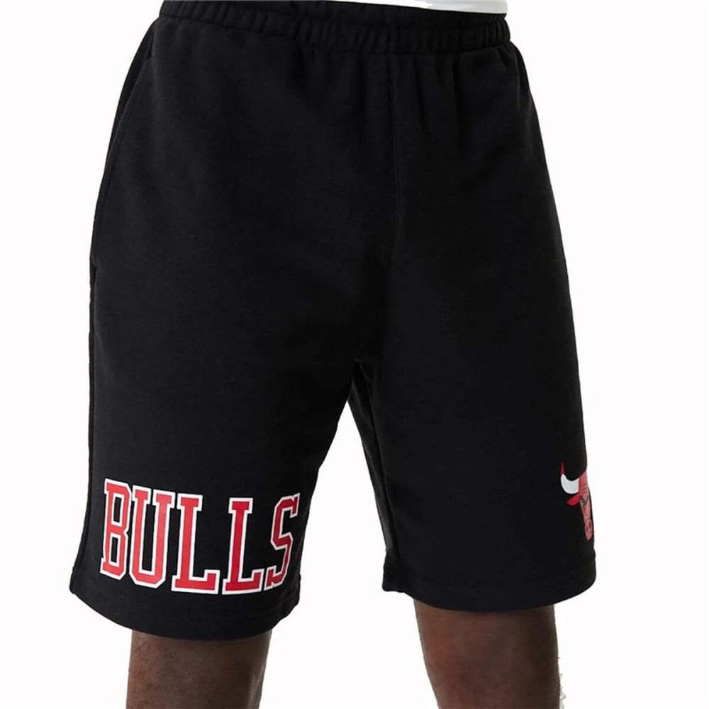 Pantaloni Scurți de Baschet pentru Bărbați New Era NBA Chicago Bulls Negru