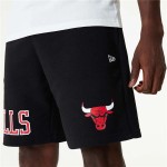 Pantaloni Scurți de Baschet pentru Bărbați New Era NBA Chicago Bulls Negru