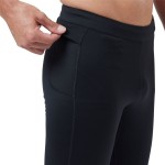 Colanți sport pentru bărbați Odlo Essential Warm Negru (S)