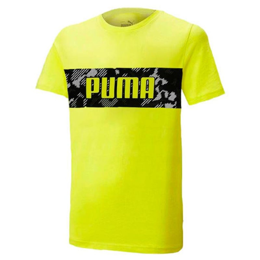 Tricou cu Mânecă Scurtă pentru Copii Puma 676285 40 Galben