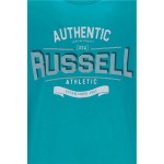 Tricou cu Mânecă Scurtă Bărbați Russell Athletic A30081-L6 146 Acvamarin (M)