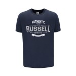Tricou cu Mânecă Scurtă Bărbați Russell Athletic A30081-OB-155 Albastru închis (S)