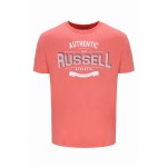 Tricou cu Mânecă Scurtă Bărbați Russell Athletic A30081-PC 380 Portocaliu (M)