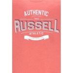 Tricou cu Mânecă Scurtă Bărbați Russell Athletic A30081-PC 380 Portocaliu (M)