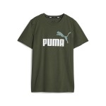 Tricou cu Mânecă Scurtă pentru Copii Puma Ess+ 2 Col Logo Verde inchis