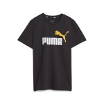 Tricou cu Mânecă Scurtă pentru Copii Puma Ess+ 2 Col Logo Negru