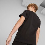 Tricou cu Mânecă Scurtă pentru Copii Puma Essentials+ Street Art Grap Negru