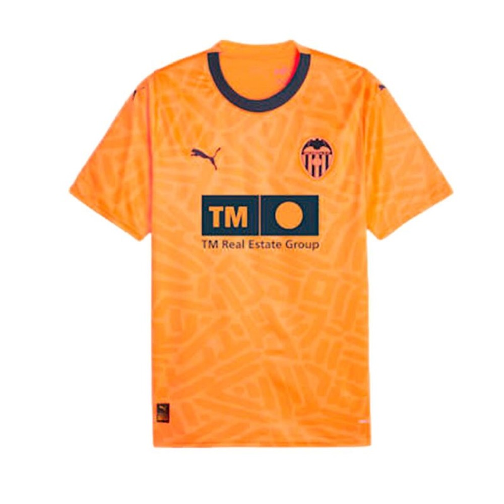 Tricou de Fotbal cu Mânecă Scurtă Bărbat Puma Valencia C.F 3 Portocaliu