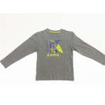 Tricou cu Mânecă Scurtă pentru Copii Kappa Benoit Tee Gri deschis