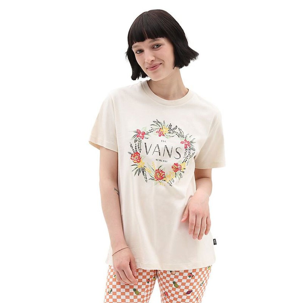 Tricou cu Mânecă Scurtă Femei Vans Wreath Of Flowers Bff Tee-B