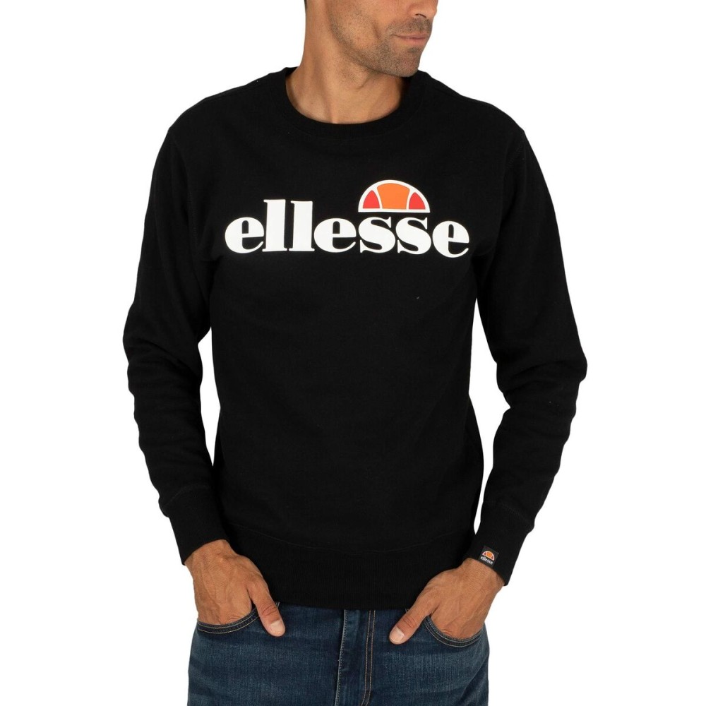 Tricou cu Mânecă Lungă Bărbați Ellesse SL Succiso Negru