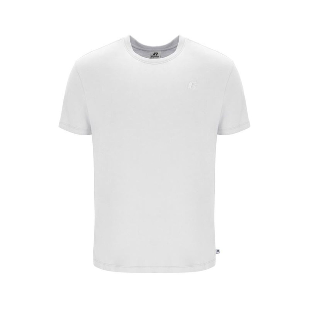 Tricou cu Mânecă Scurtă Bărbați Russell Athletic Amt A30011 Alb