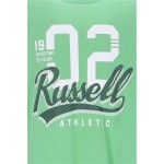 Tricou cu Mânecă Scurtă Bărbați Russell Athletic Amt A30101 Verde deschis