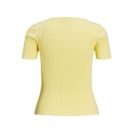 Tricou cu Mânecă Scurtă Femei Jack & Jones Jxsky Ss Knit Galben