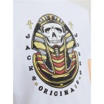 Tricou cu Mânecă Scurtă pentru Copii Jack & Jones Jorheavens Crew Neck Alb