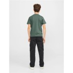 Tricou cu Mânecă Scurtă pentru Copii Jack & Jones Jorheavens Neck Măslină