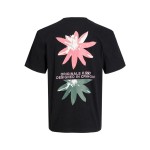 Tricou cu Mânecă Scurtă pentru Copii Jack & Jones tampa Back Negru