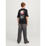 Tricou cu Mânecă Scurtă pentru Copii Jack & Jones tampa Back Negru