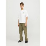 Tricou cu Mânecă Scurtă pentru Copii Jack & Jones Jorcole Back Print Tee Ss Alb