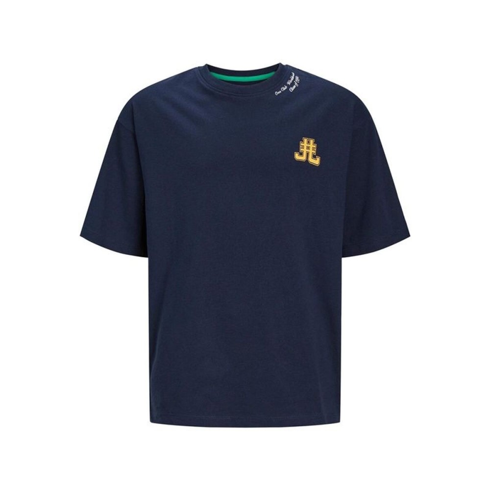 Tricou cu Mânecă Scurtă pentru Copii Jack & Jones Jorcole Back Print Tee Ss Bleumarin