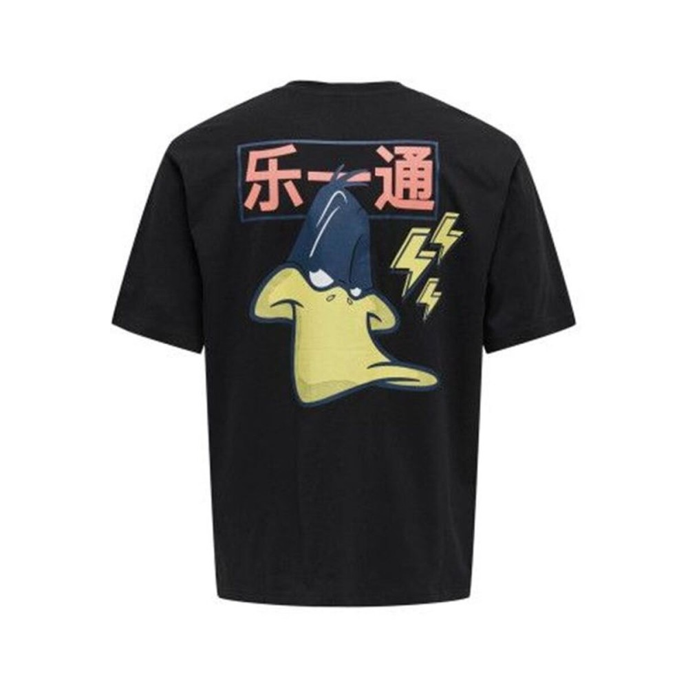 Tricou cu Mânecă Scurtă Bărbați Only & Sons Onslooney Rlx Negru