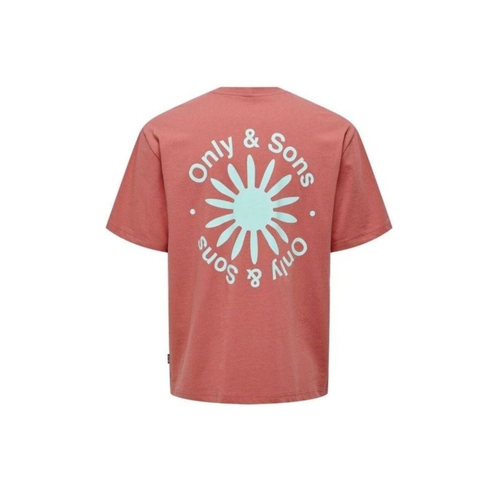 Tricou cu Mânecă Scurtă Bărbați Only & Sons Onskasen Rlx Somon