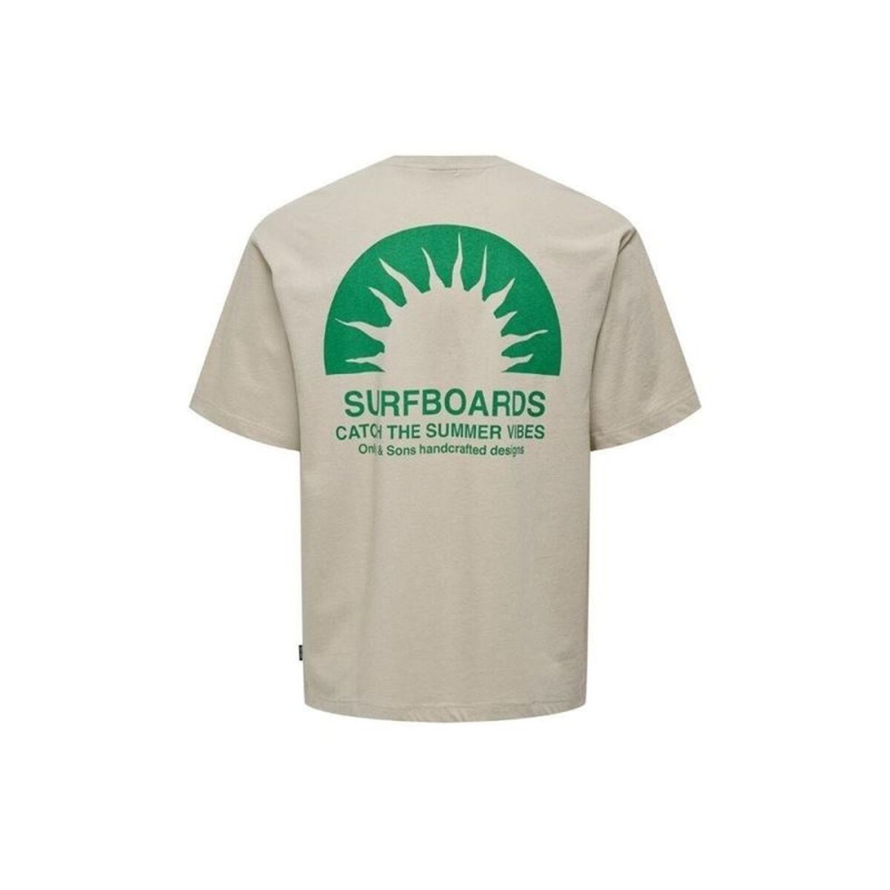 Tricou cu Mânecă Scurtă Bărbați Only & Sons Onskasen Rlx Silver Lining Gri