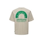 Tricou cu Mânecă Scurtă Bărbați Only & Sons Onskasen Rlx Silver Lining Gri