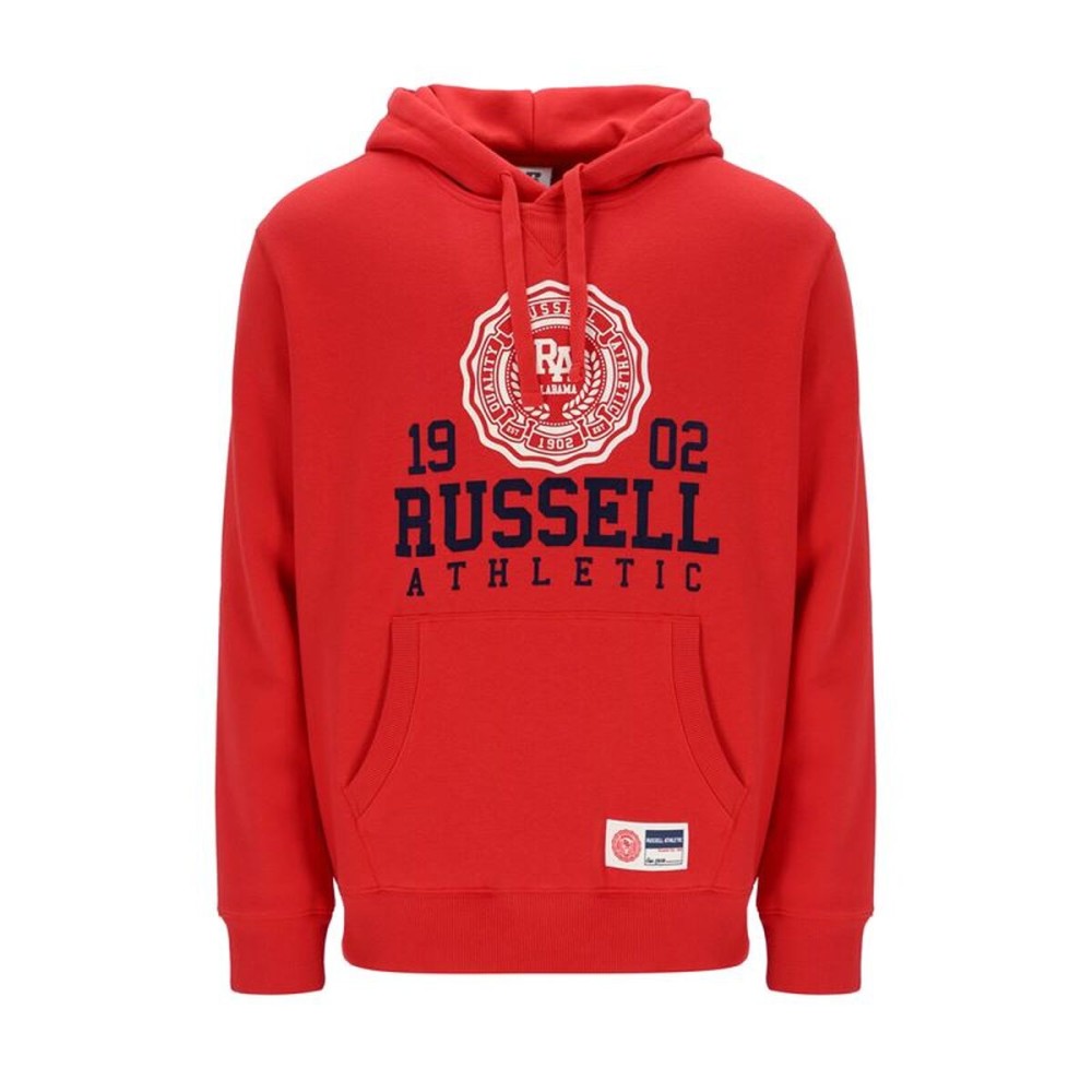 Hanorac cu Glugă Bărbați Russell Athletic  Hoody Roșu