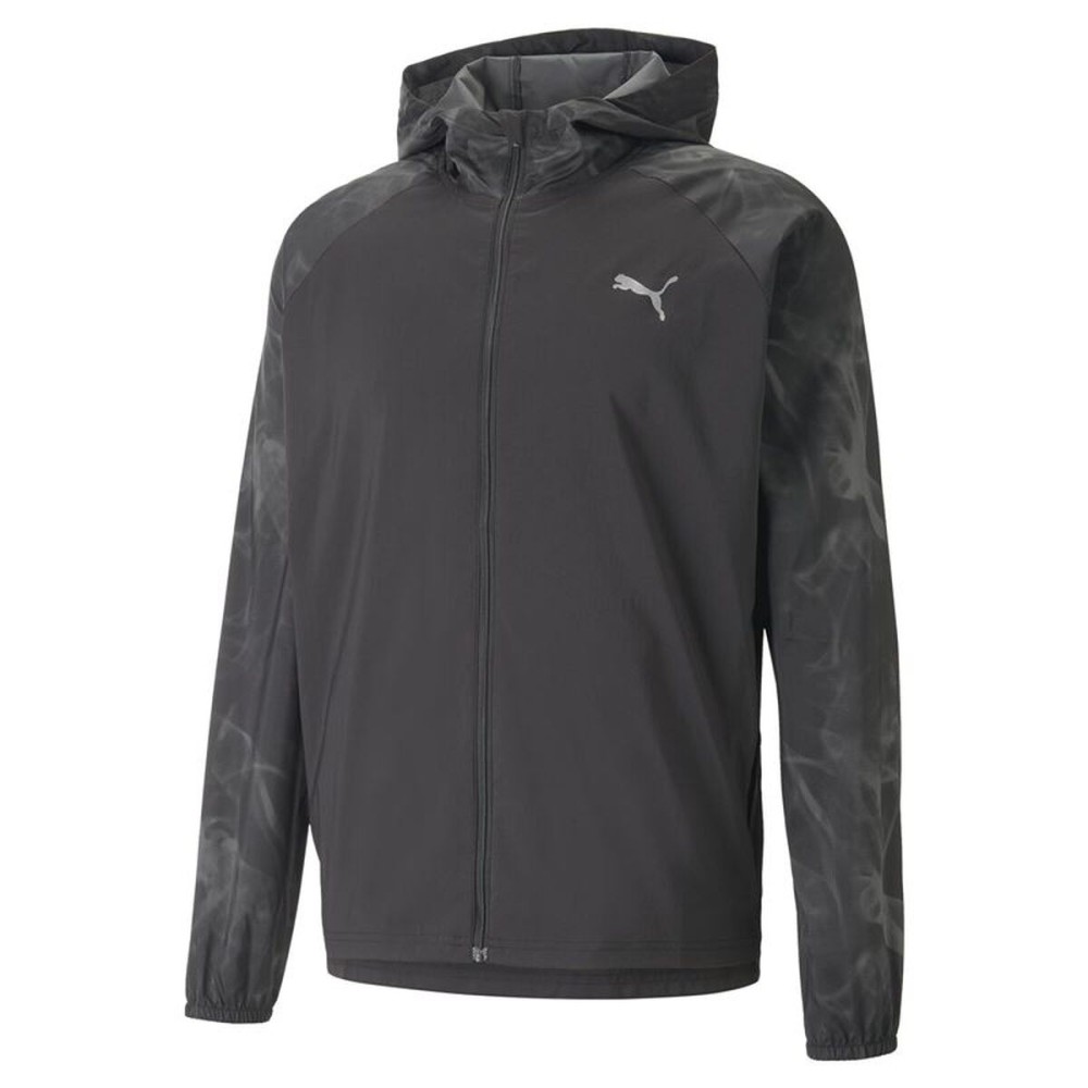 Jachetă Sport de Bărbați Puma Run Favorite Aop Negru