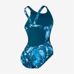 Costum de Baie Femei Nike Albastru