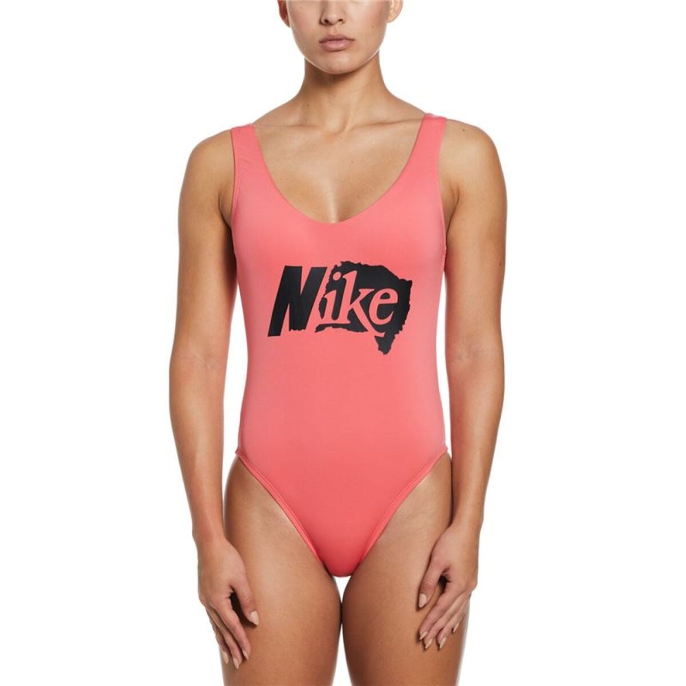 Costum de Baie Femei Nike Coral