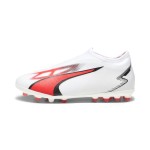 Ghete de Fotbal pentru Copii Puma Ultra Match Ll Mg Alb