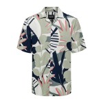 Cămașă Only & Sons Onsbertil Reg Visc Linen Tea Kaki