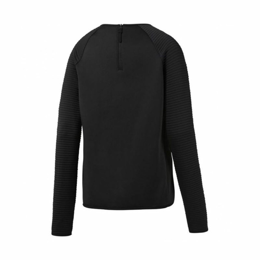 Tricou cu Mânecă Lungă Femei Reebok Thermowarm Deltapeak Negru