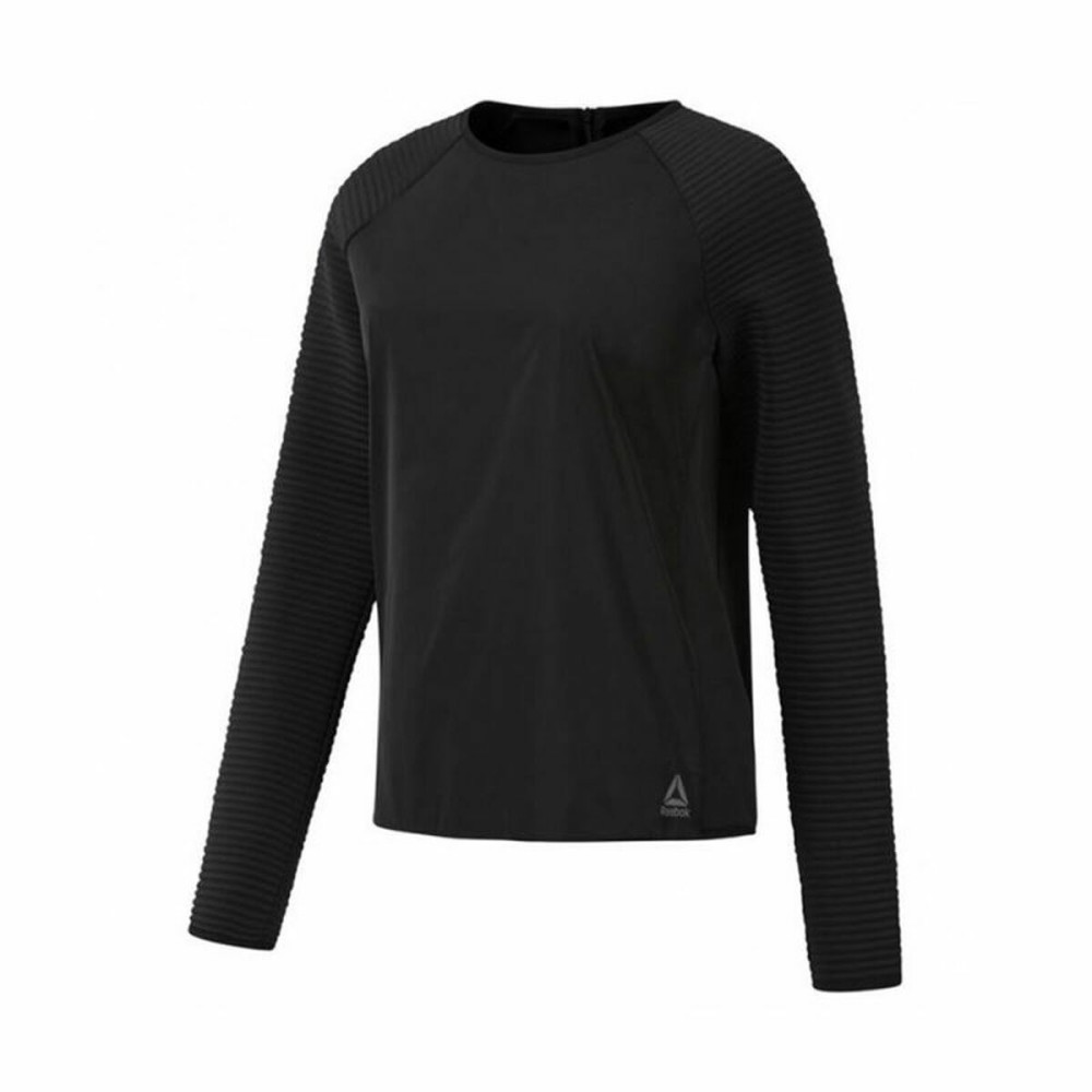 Tricou cu Mânecă Lungă Femei Reebok Thermowarm Deltapeak Negru