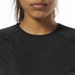 Tricou cu Mânecă Lungă Femei Reebok Thermowarm Deltapeak Negru