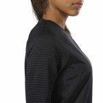 Tricou cu Mânecă Lungă Femei Reebok Thermowarm Deltapeak Negru
