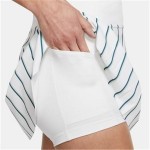 Fustă de tenis Nike Winter Stripe Dungi Alb