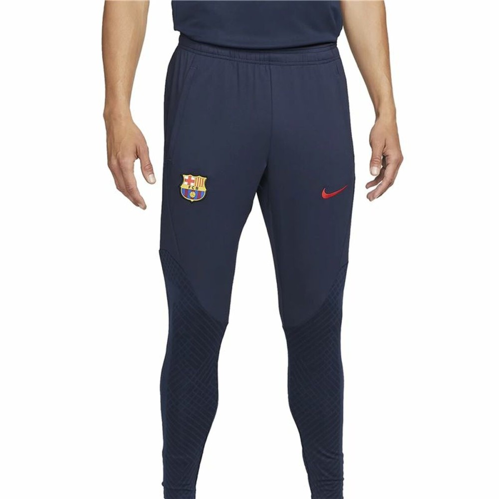 Pantalon de Antrenament de Fotbal pentru Adulți Nike FC Barcelona Strike Albastru închis Bărbați