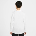 Tricou cu Mânecă Lungă Copii Nike Sportswear Alb