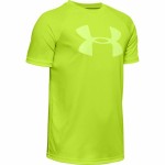 Tricou cu Mânecă Scurtă Copii Under Armour Tech Big Logo Galben