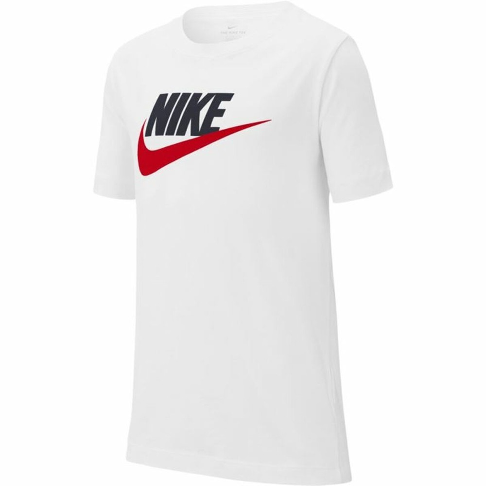 Tricou cu Mânecă Scurtă Copii Nike Sportswear Alb