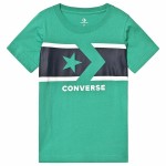 Tricou cu Mânecă Scurtă pentru Copii Converse Stripe Star Chevron  Verde