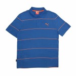Tricou Polo cu Mânecă Scurtă Bărbați Puma Jacquard Albastru