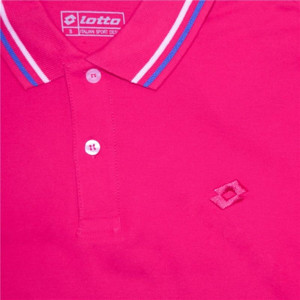 Tricou Polo cu Mânecă Scurtă Bărbați Lotto Reed Fucsia